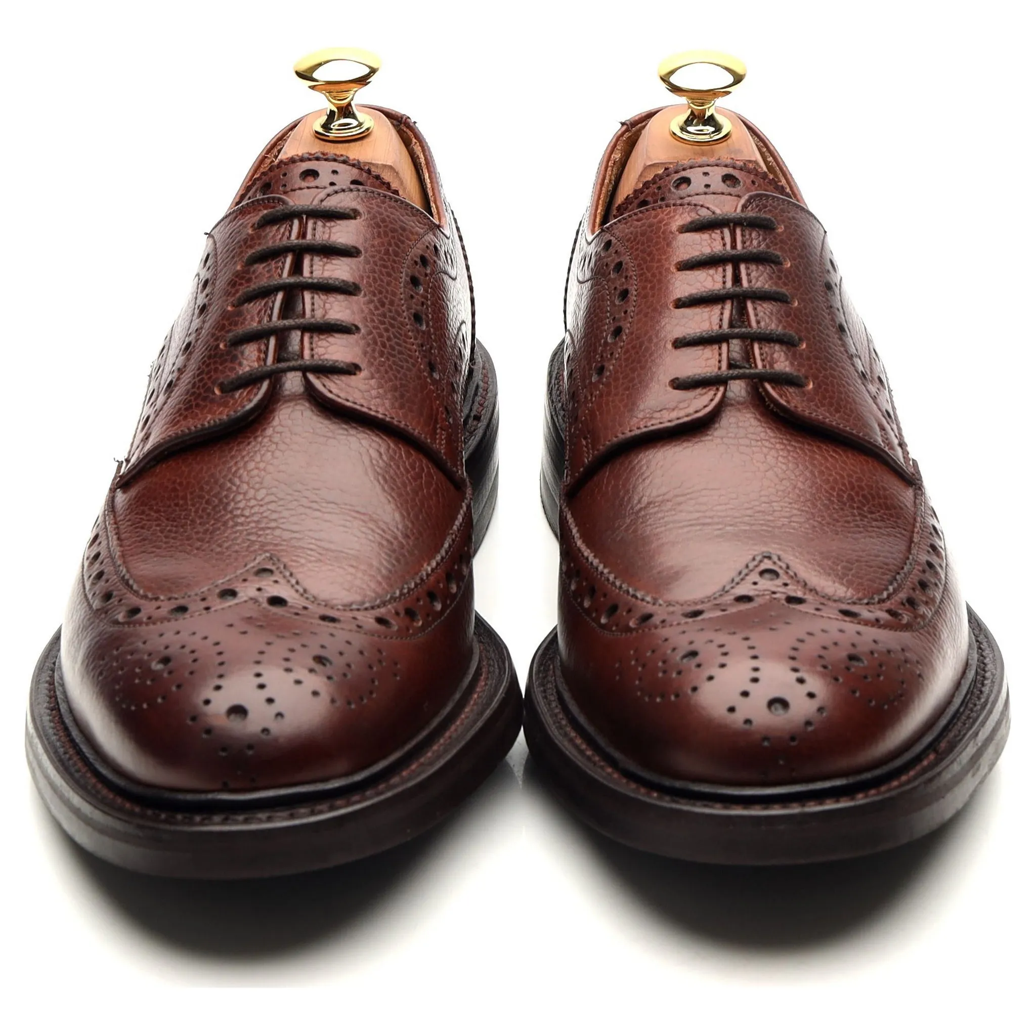 'Grassington' Brown Leather Derby Brogues UK 6.5 F