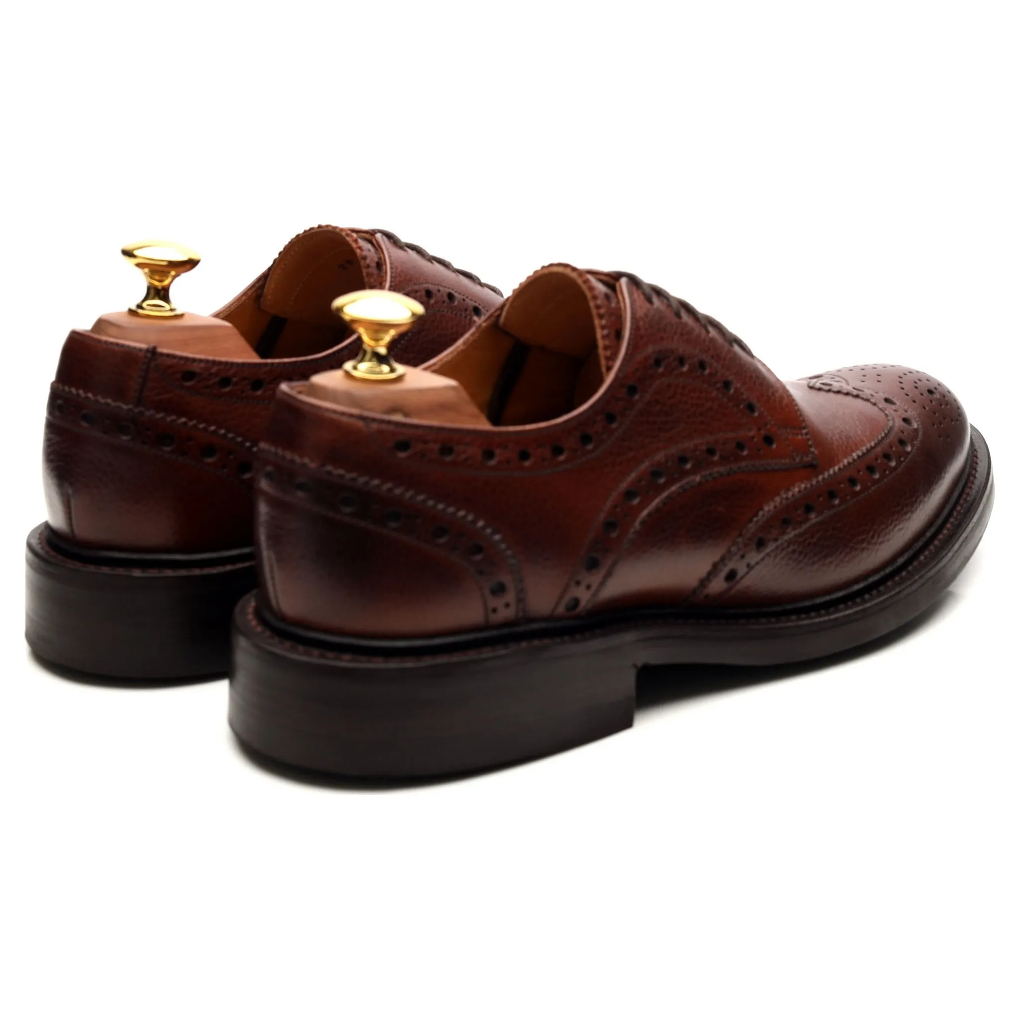 'Grassington' Brown Leather Derby Brogues UK 6.5 F