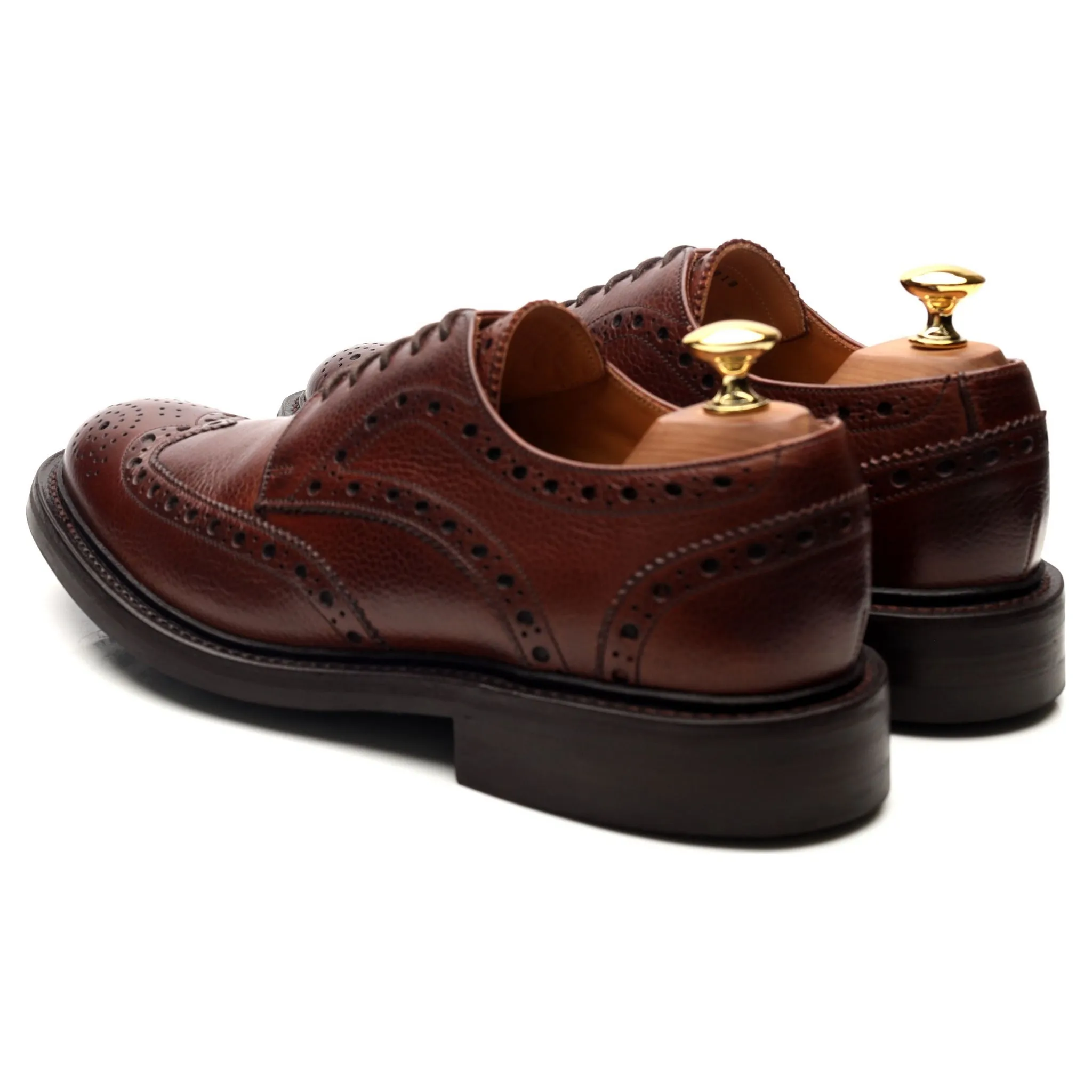 'Grassington' Brown Leather Derby Brogues UK 6.5 F