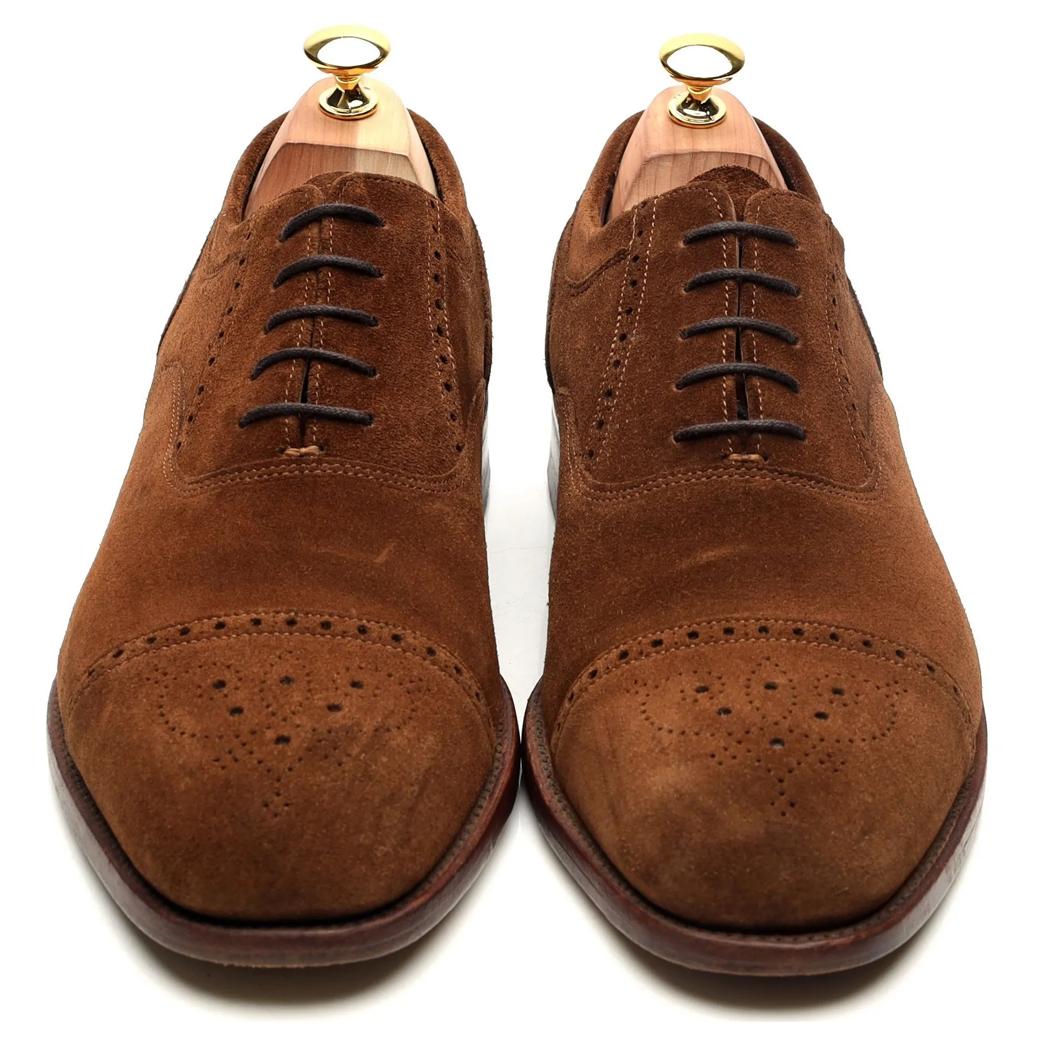 'Higham' Snuff Brown Suede Oxford Brogues UK 11 F