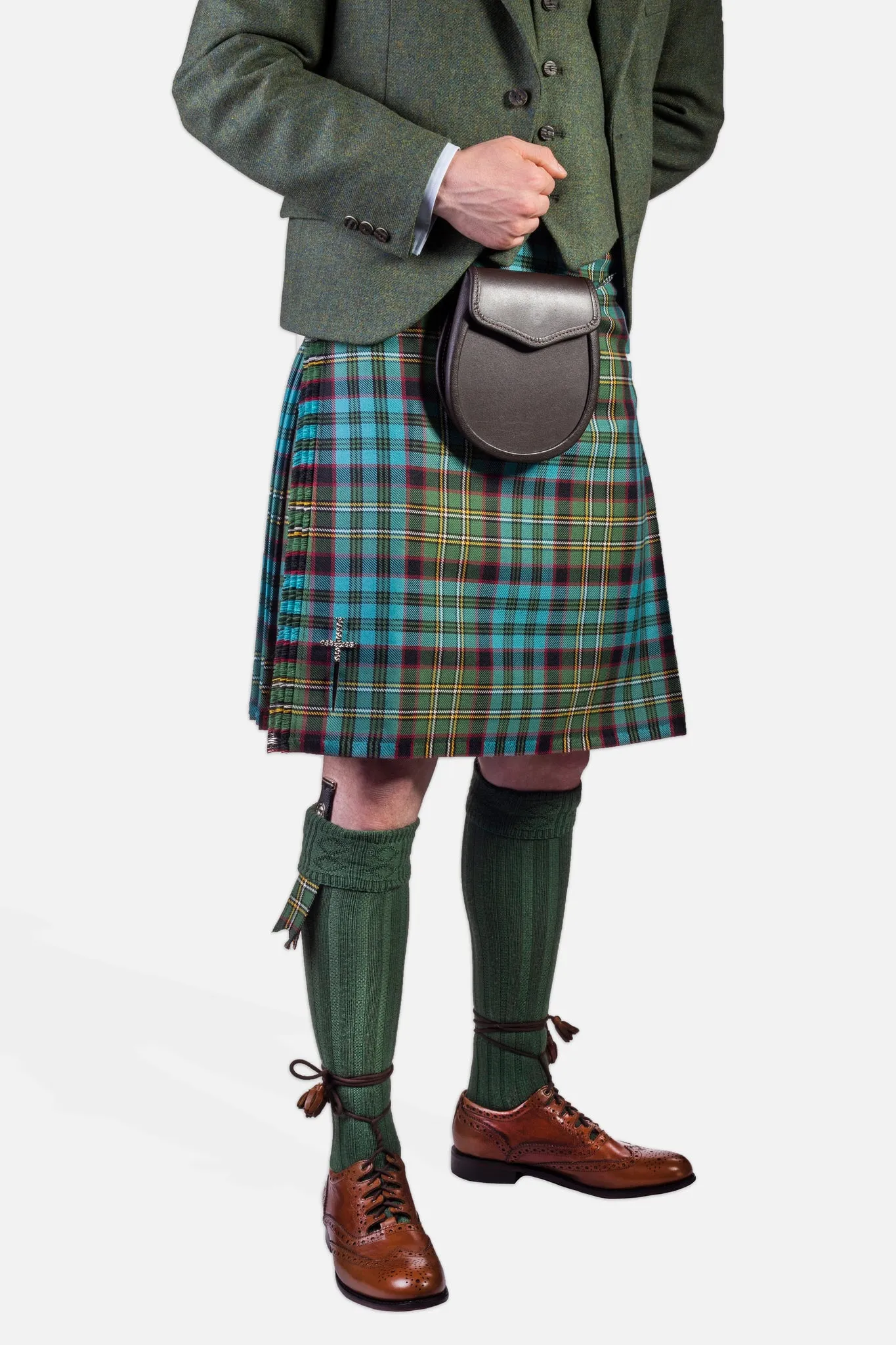 Hunting Nicolson Muted / Lovat Green Tweed Kilt Hire Outfit