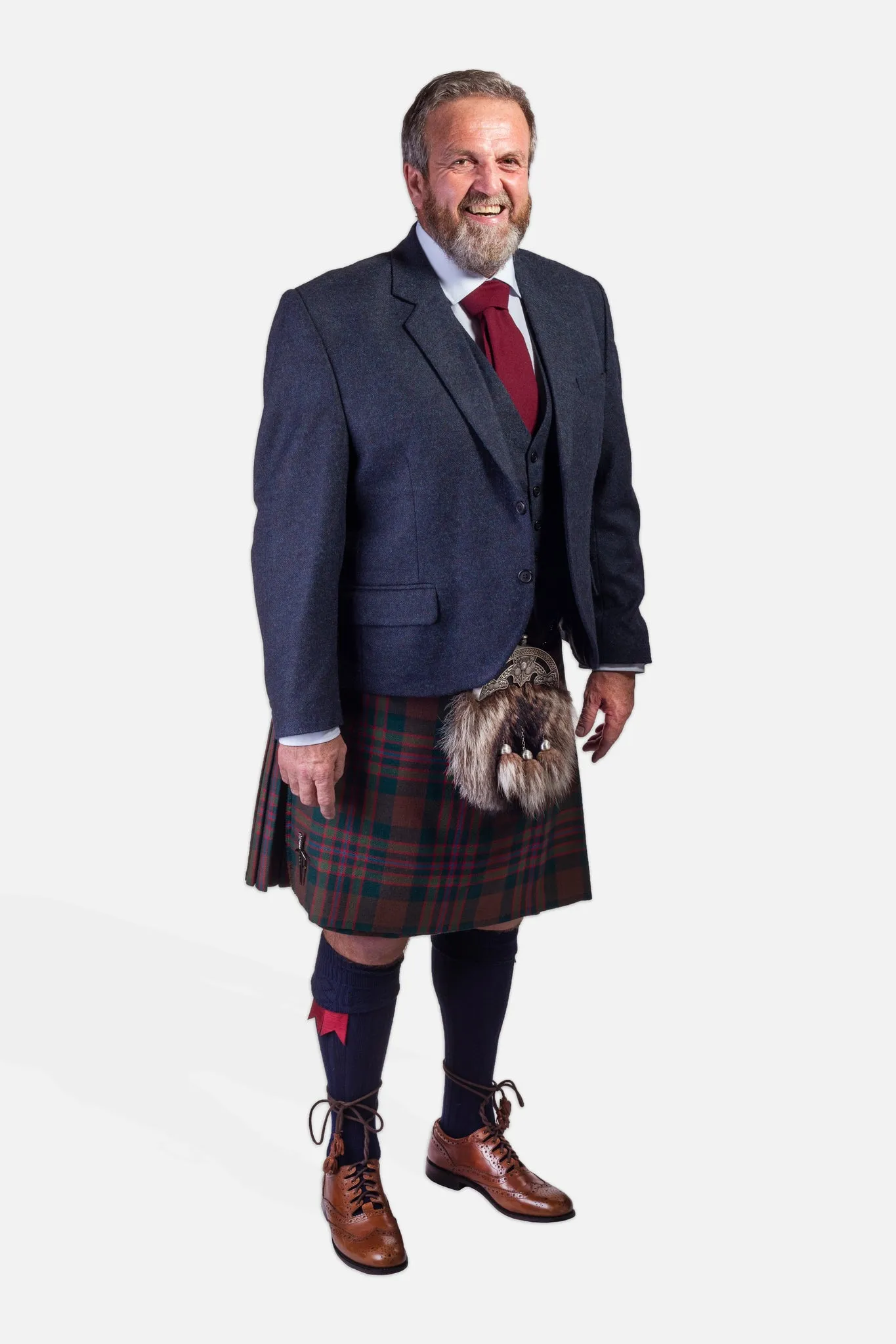 John Muir Way / Lovat Navy Tweed Kilt Hire Outfit