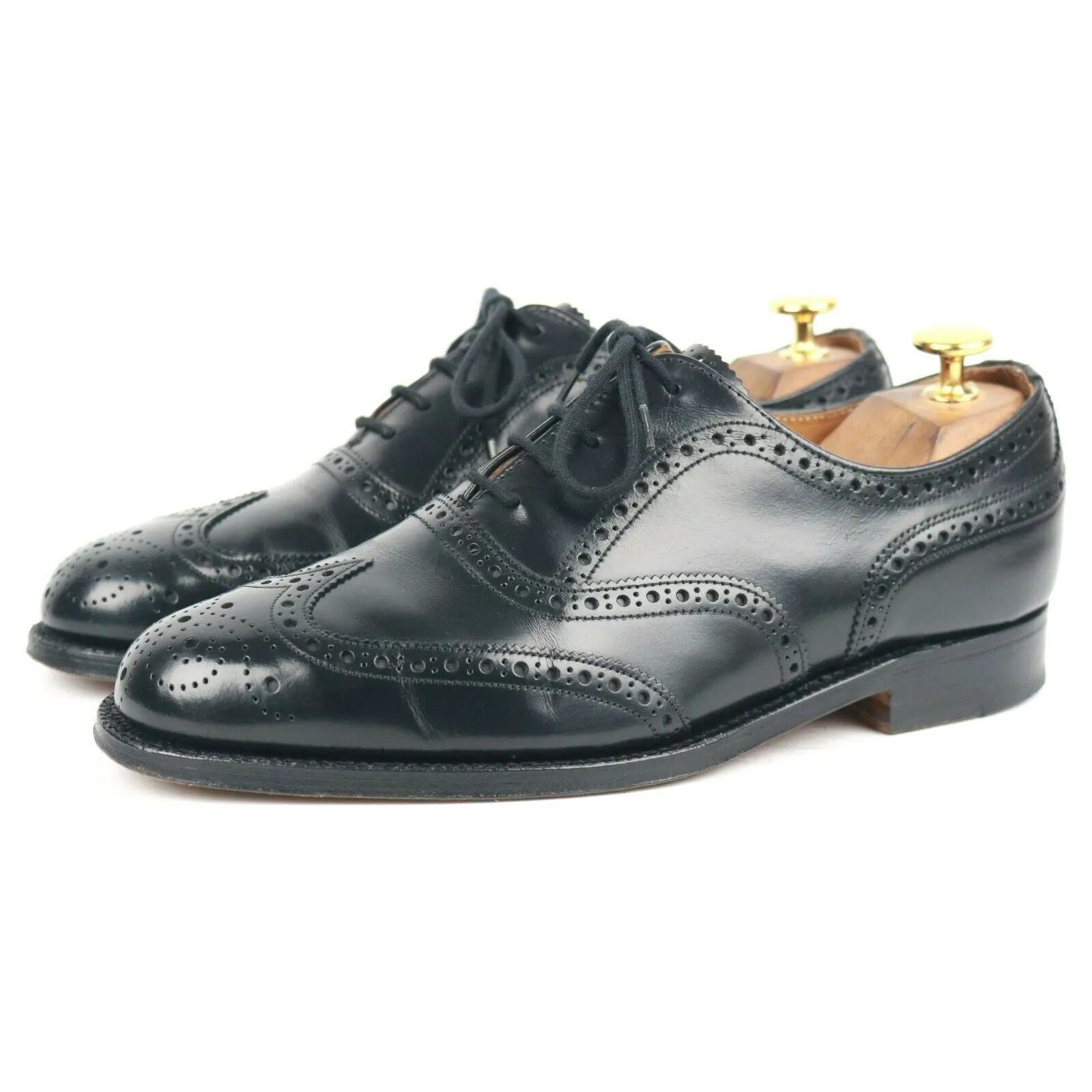 Jones 'Taber' Black Leather Brogues UK 6 F