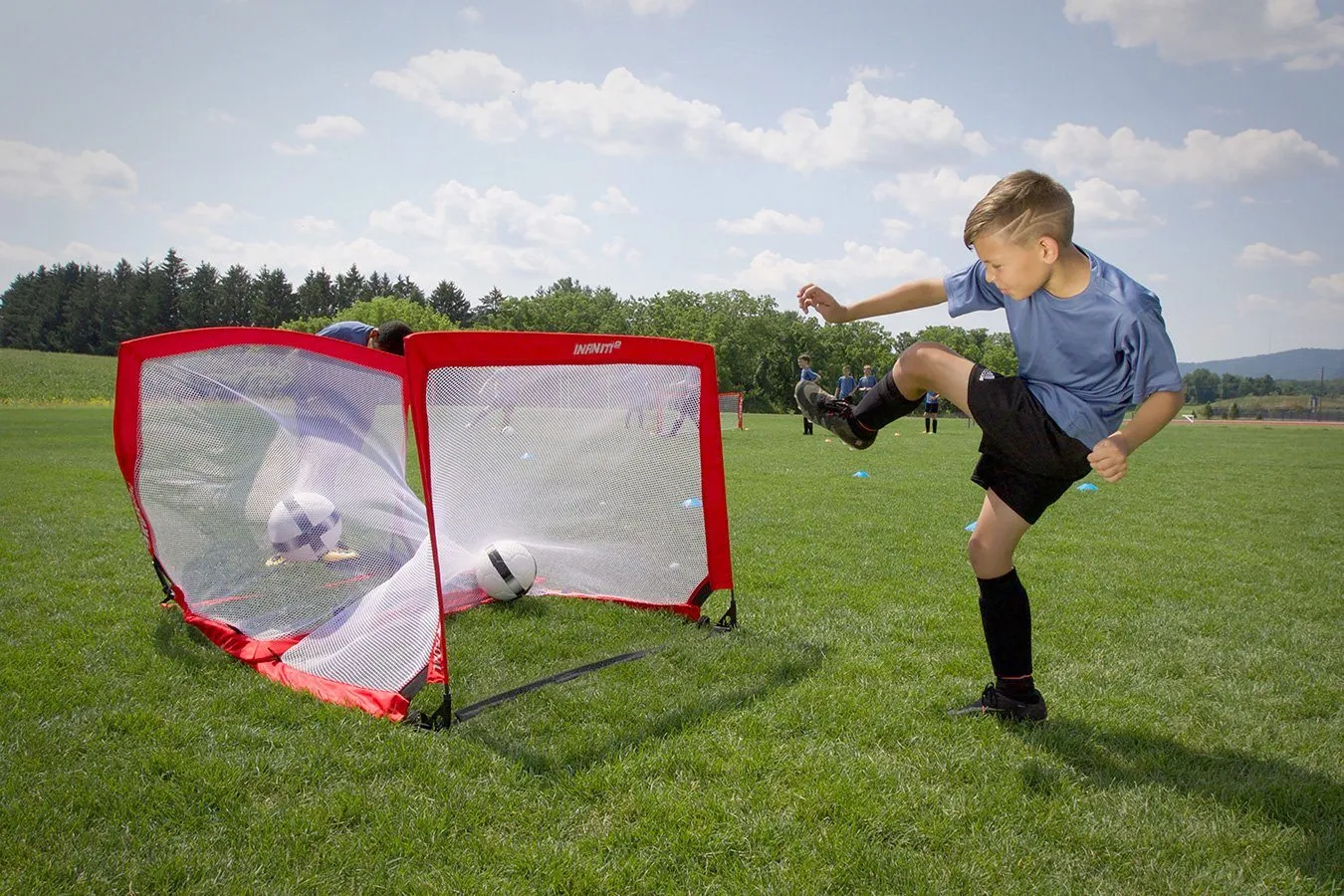 Kwikgoal Infinity Squared Pop-up Soccer Goal | 2B7304