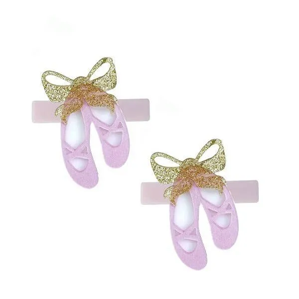 Lilies & Roses Ballet Shoes Clip Set (White Clip)