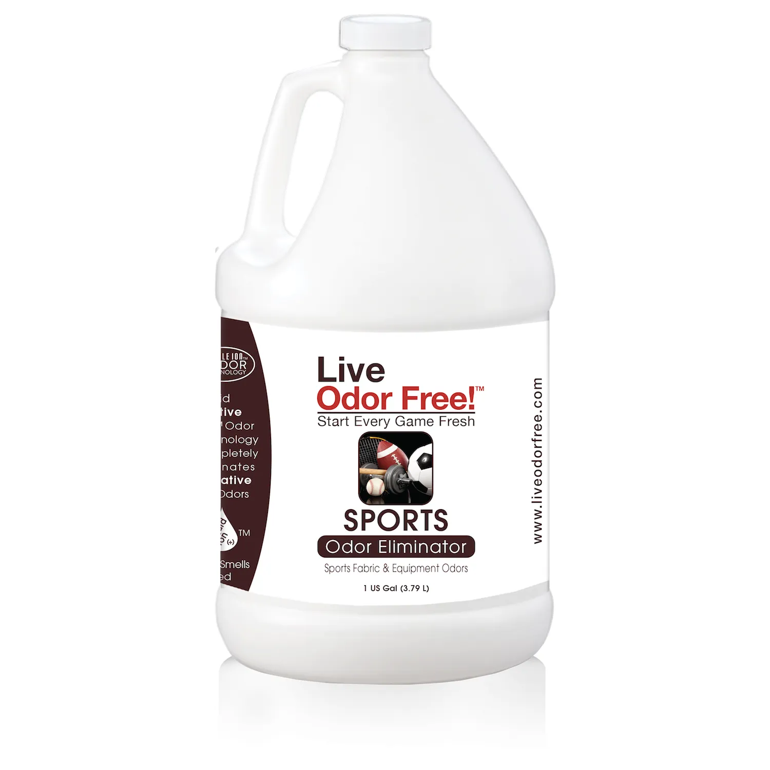 Live Odor Free!® Sports Equipment