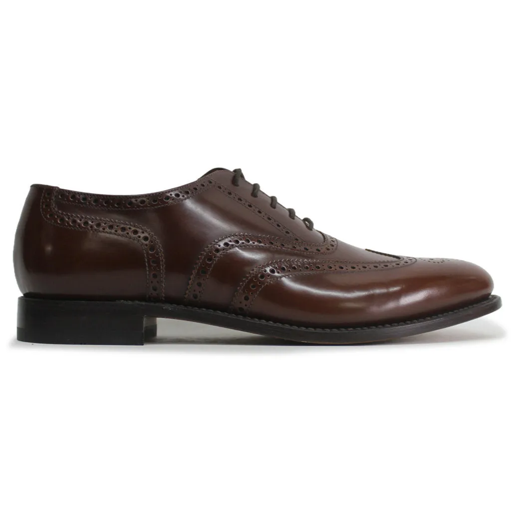 Loake 202 Brown Mens Leather Lace-up Brogues Wingtip Oxford Shoes - UK 10.5