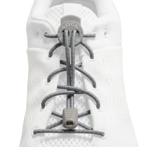 Lock Laces Original No-Tie Shoelaces - Cool Gray