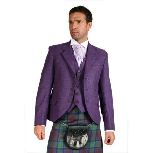 Luxury 3 Button Tweed Day Jacket Outfit with 8 yd Heavyweight Kilt - Made to Order