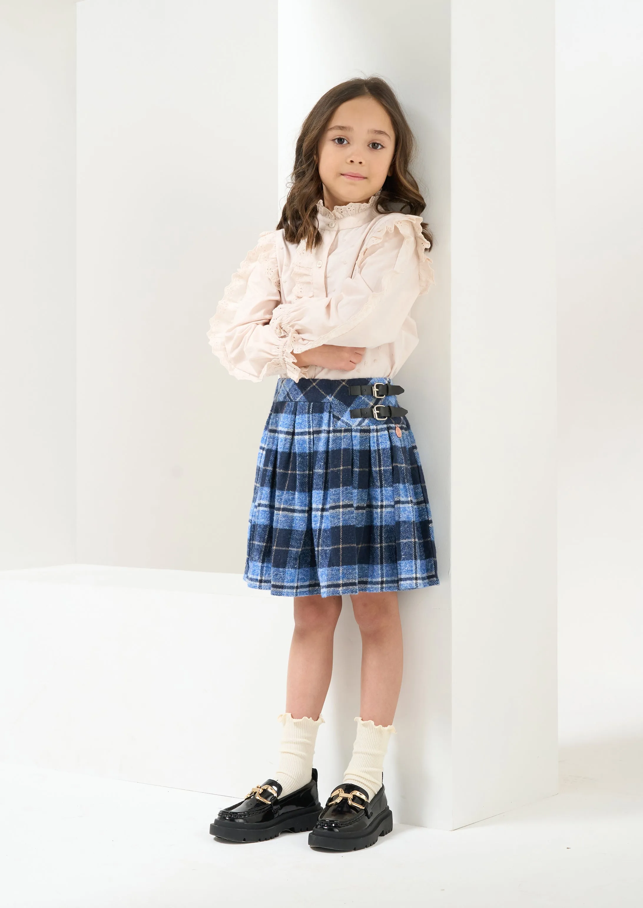 Macy Blue Check Kilt