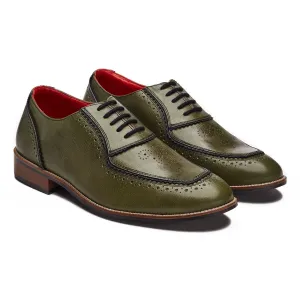 Maharaja Brogues Men – Olive