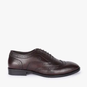 Men Brown Leather Brogues