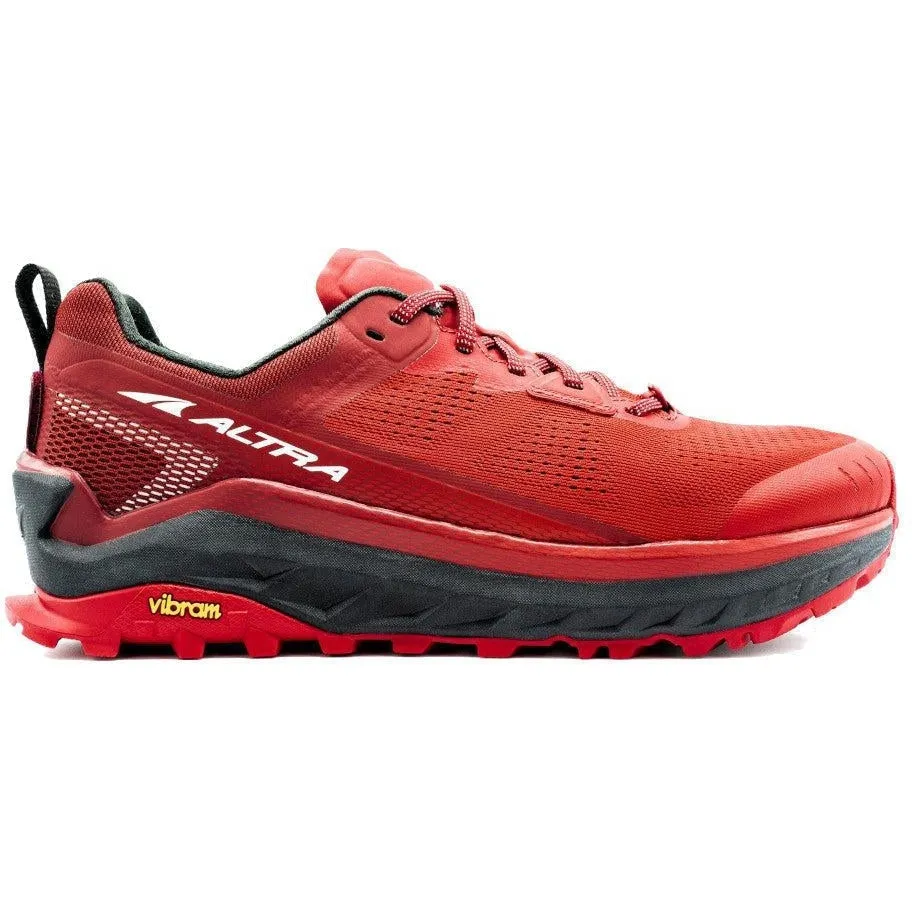 Men's Altra Olympus 4, Red, 11 D Medium