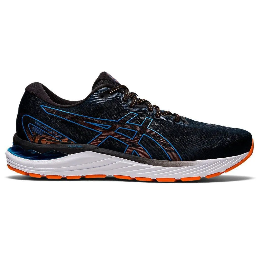 Men's Asics Gel-Cumulus 23, Black/Reborn Blue, 11 2E Wide