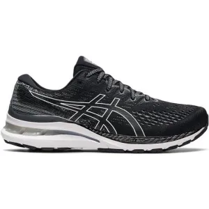 Men's Asics GEL-Kayano 28, Black/White, 9 2E Wide