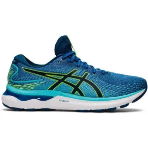 Men's Asics GEL-Nimbus 24, Lake Drive/Hazard Green, 10 4E Extra Wide