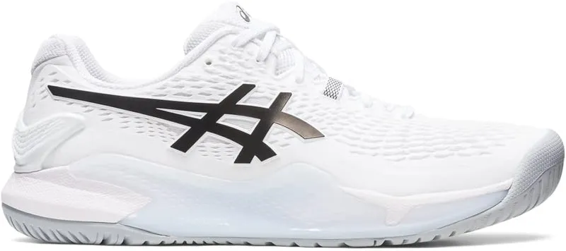 Men's Asics Gel-Resolution 9, White/Black, 8.5 D Medium