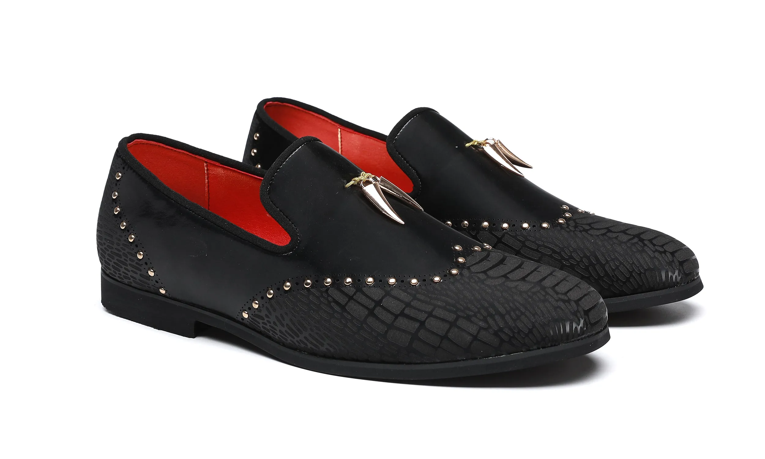 Men's Brogues Studded Loafers