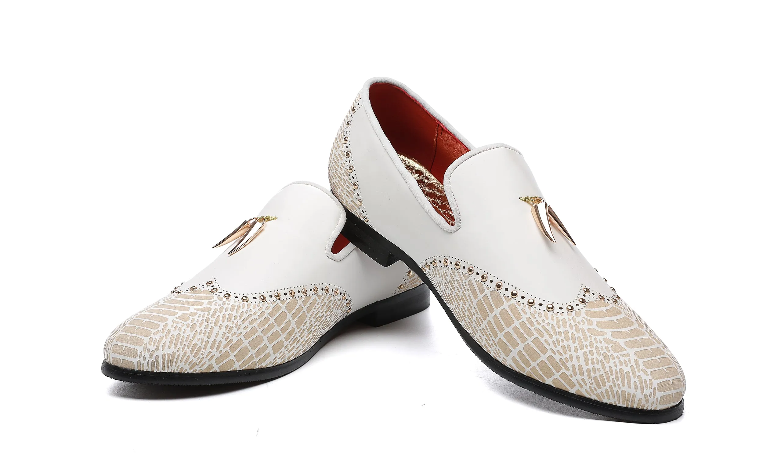 Men's Brogues Studded Loafers