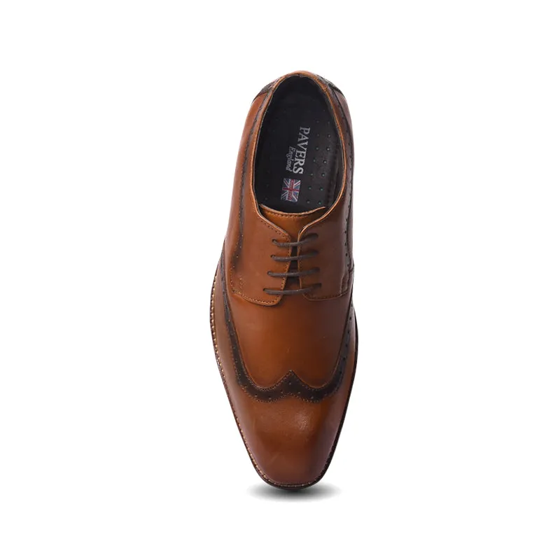 Men's derby brogue lace up shoes