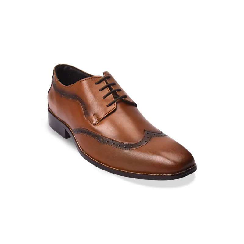 Men's derby brogue lace up shoes