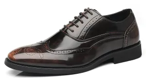 Men's Wingtip Oxfords Black Bronze