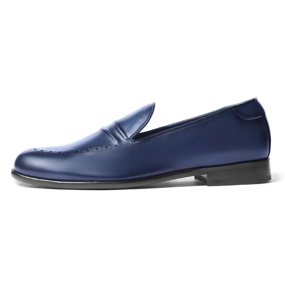 Nicoh - Blue Broge Loafers