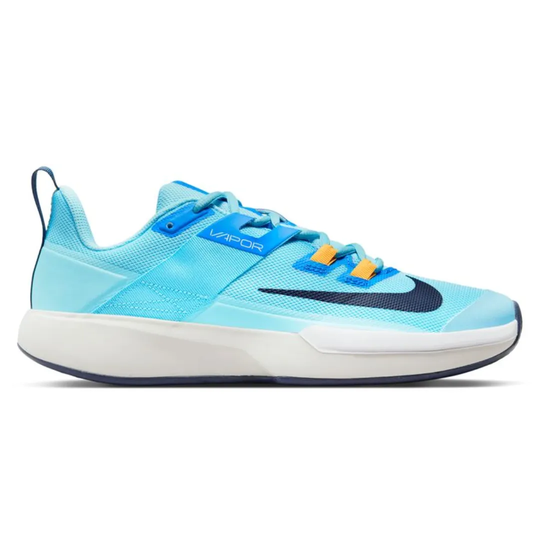 Nike Court Vapor Lite Men's Hard Court Tennis Shoes - Blue Chill/Midnight Navy-Phantom-White