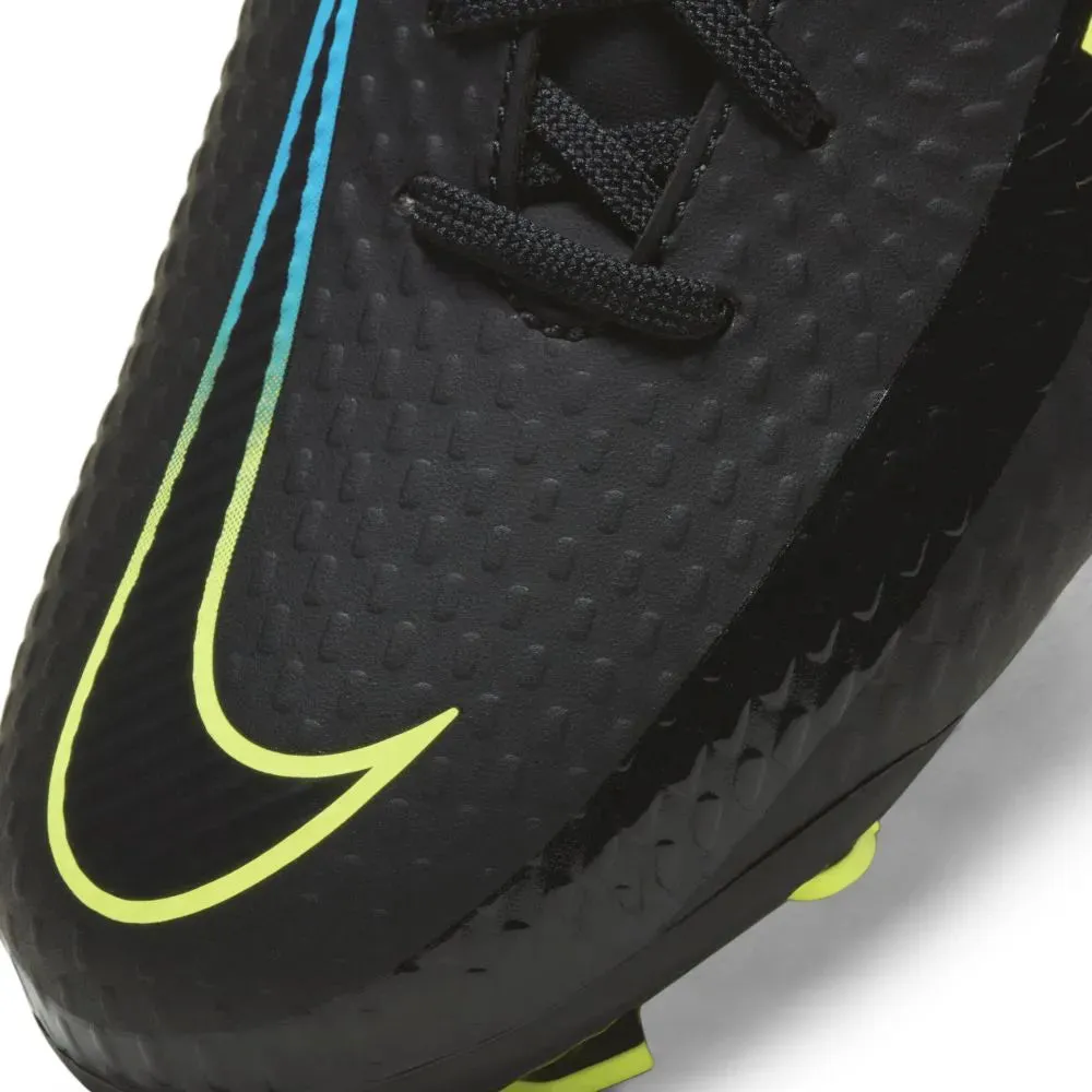 Nike JR Phantom GT Academy FG-MG - Black-Volt-Blue