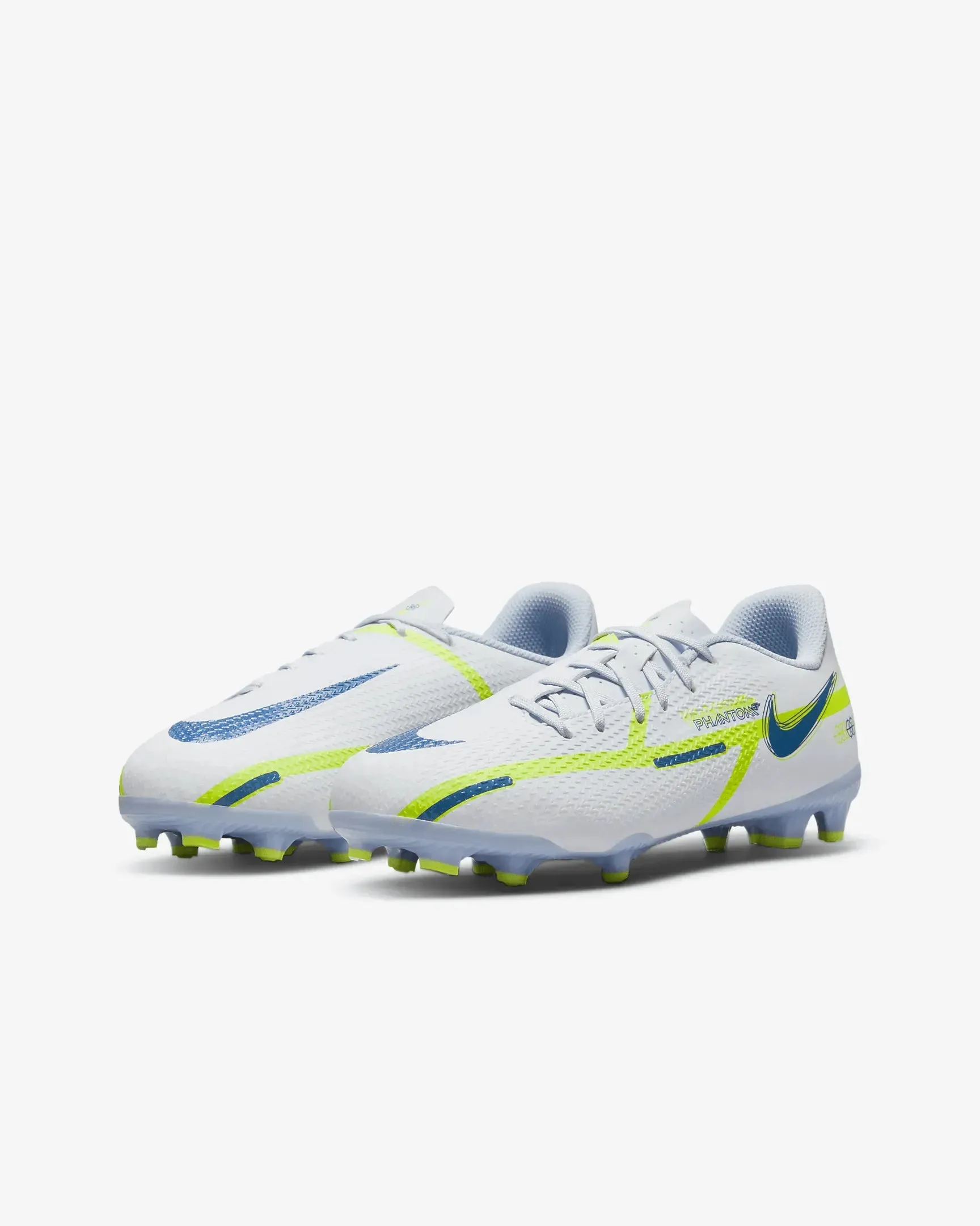 Nike JR Phantom GT2 Academy FG-MG - Grey-Blue