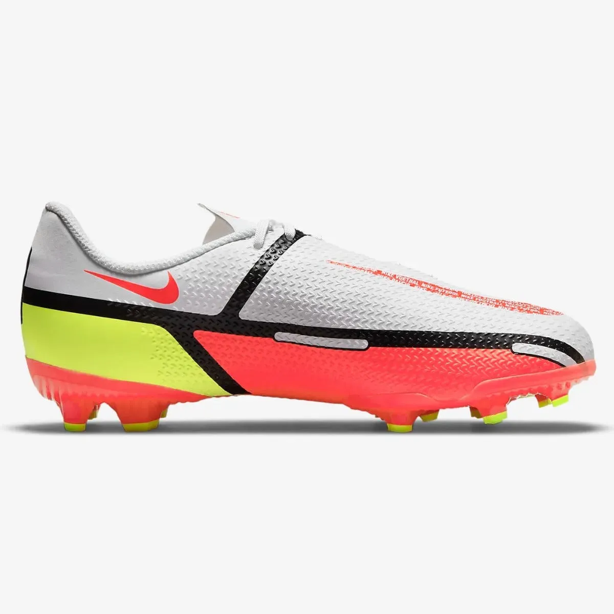 Nike JR Phantom GT2 Academy FG-MG - White-Volt-Crimson