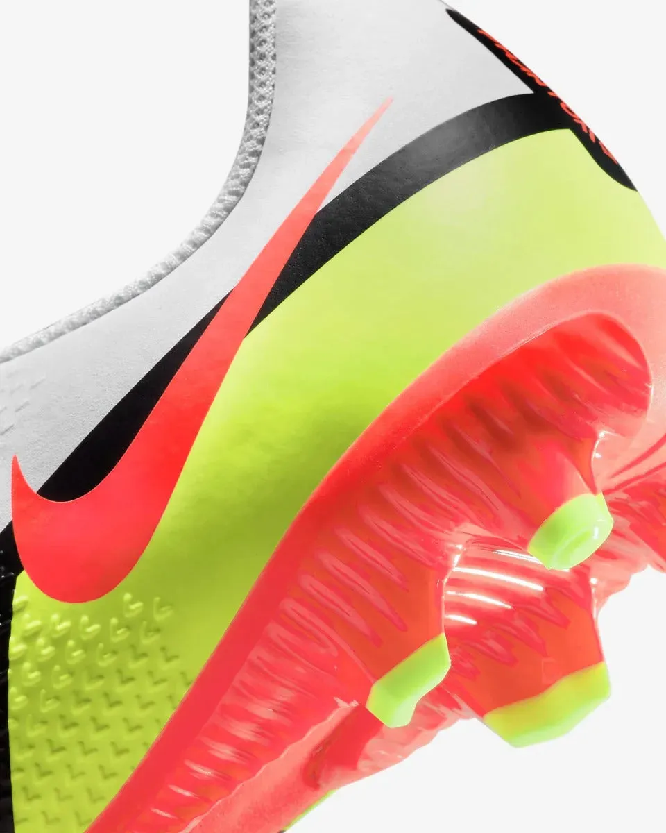 Nike JR Phantom GT2 Academy FG-MG - White-Volt-Crimson