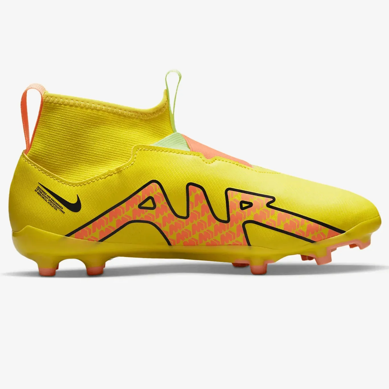 Nike Jr Zoom Superfly 9 Academy FG/MG - Yellow Strike-Sunset Glow