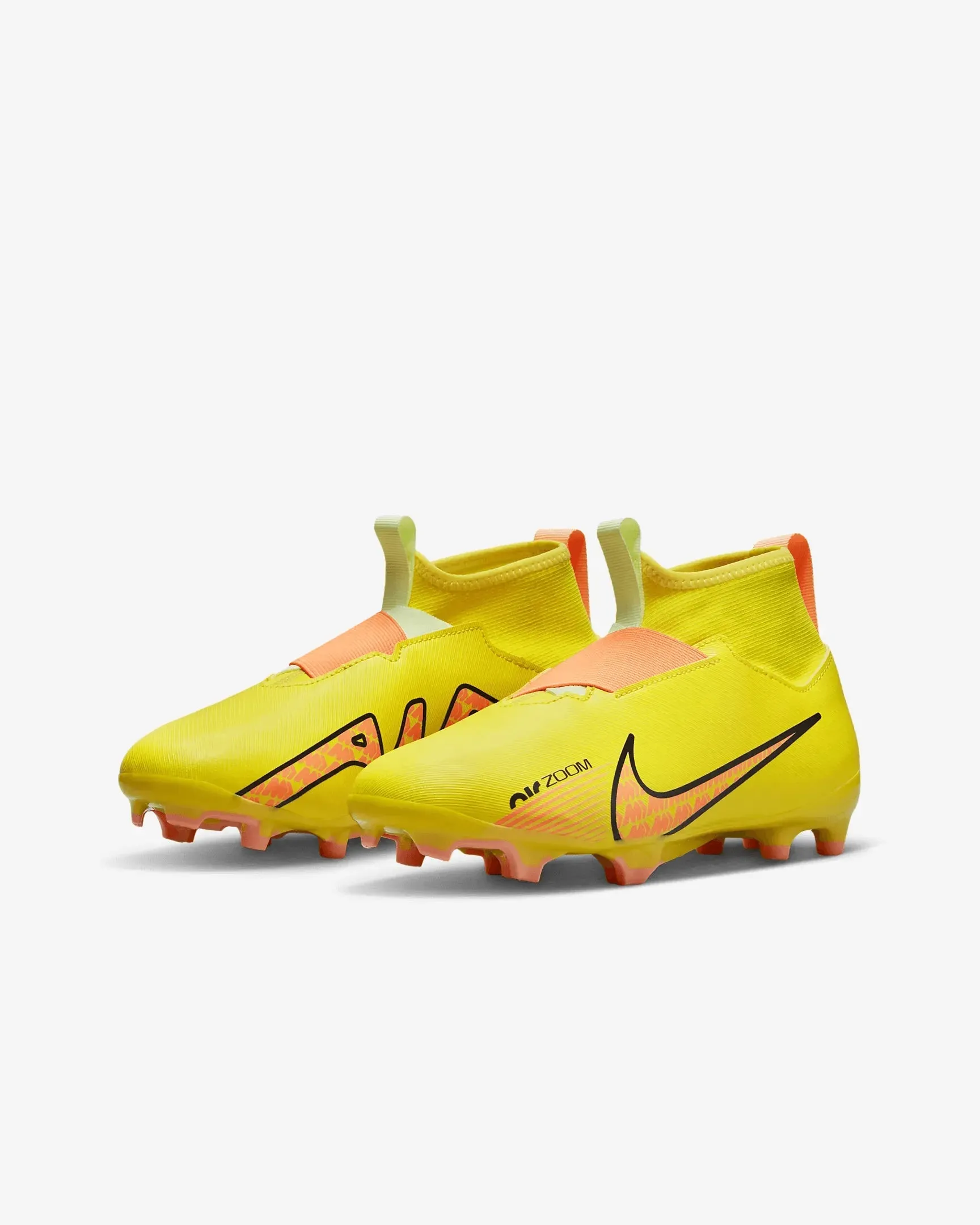 Nike Jr Zoom Superfly 9 Academy FG/MG - Yellow Strike-Sunset Glow