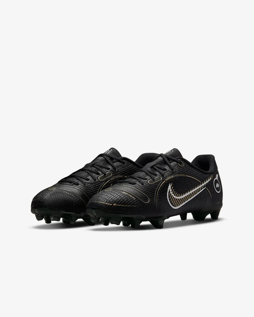 Nike Kids Vapor 14 Academy FG-MG - Black-Silver-Gold