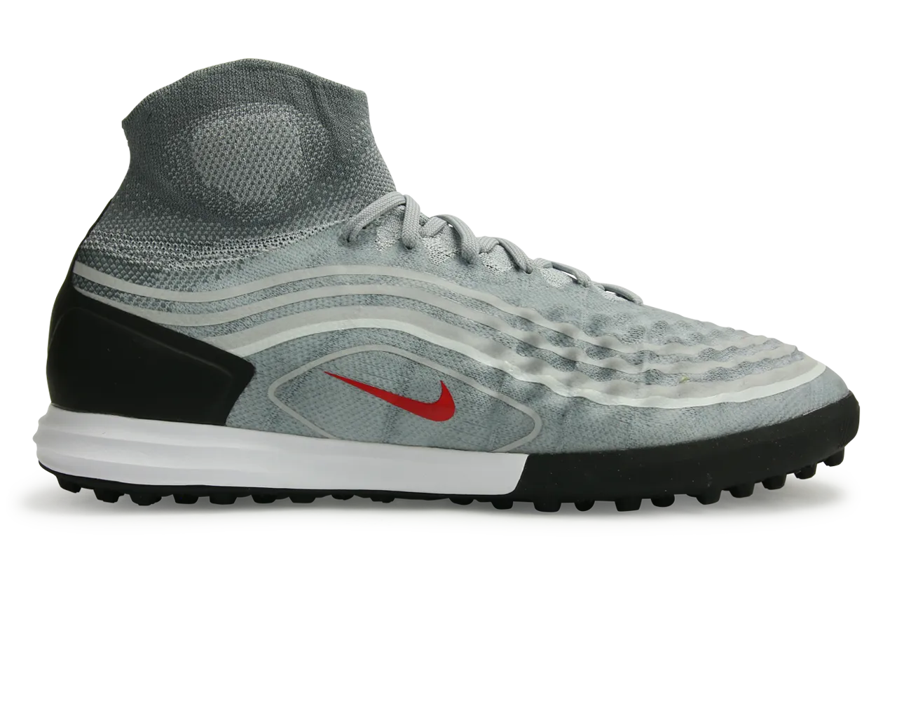 Nike Men's MagistaX Proximo II Dynamic Fit Turf Soccer Shoes Cool Grey/Varsity Red/Black/Wolf Grey