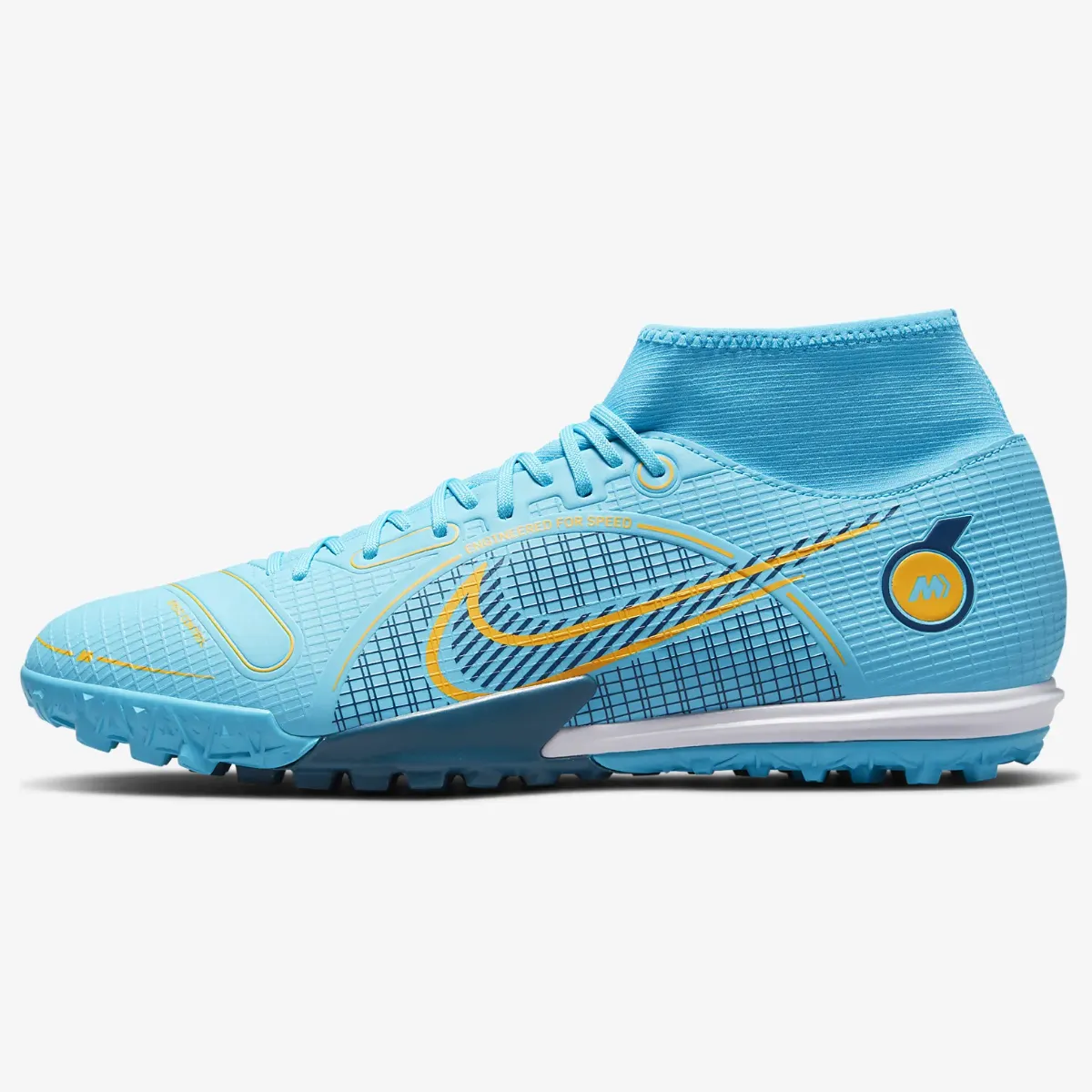 Nike Mercurial Superfly 8 Academy Turf - Chlorine Blue-Laser Orange