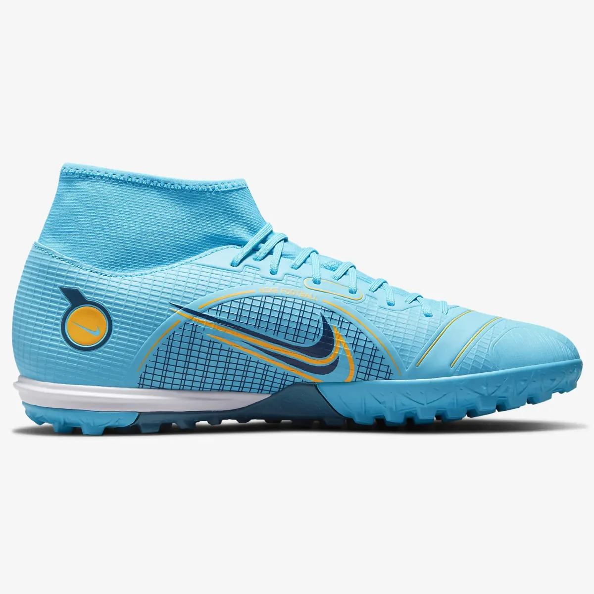 Nike Mercurial Superfly 8 Academy Turf - Chlorine Blue-Laser Orange