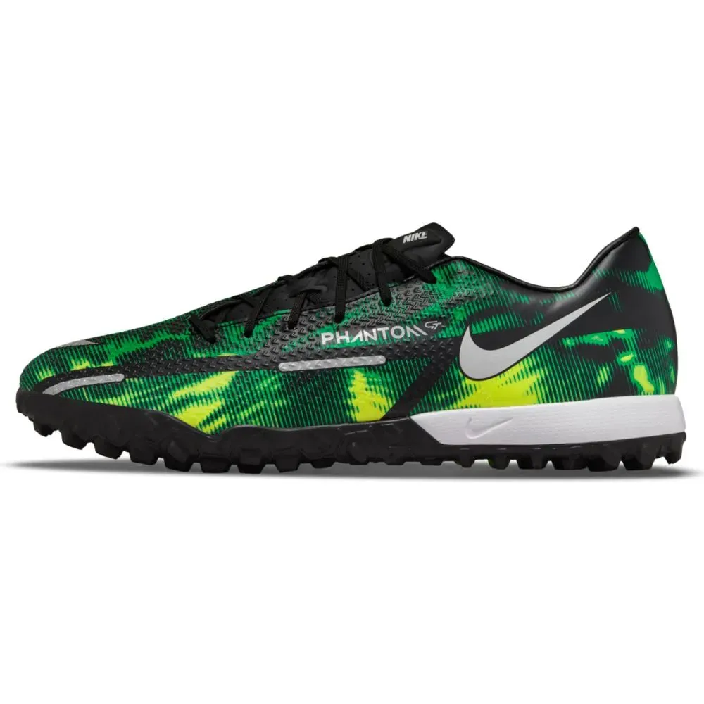 Nike Phantom GT2 Academy SW TF - Black-Green Strike