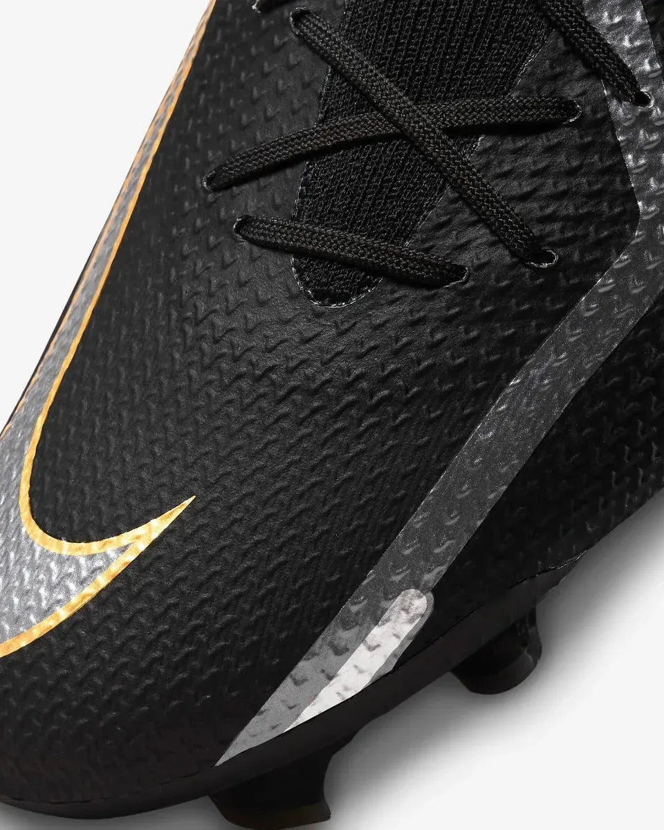 Nike Phantom GT2 Pro DF FG - Black-Dark Grey-Gold