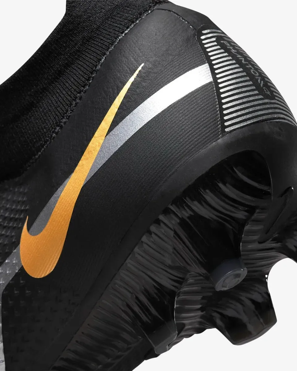 Nike Phantom GT2 Pro DF FG - Black-Dark Grey-Gold