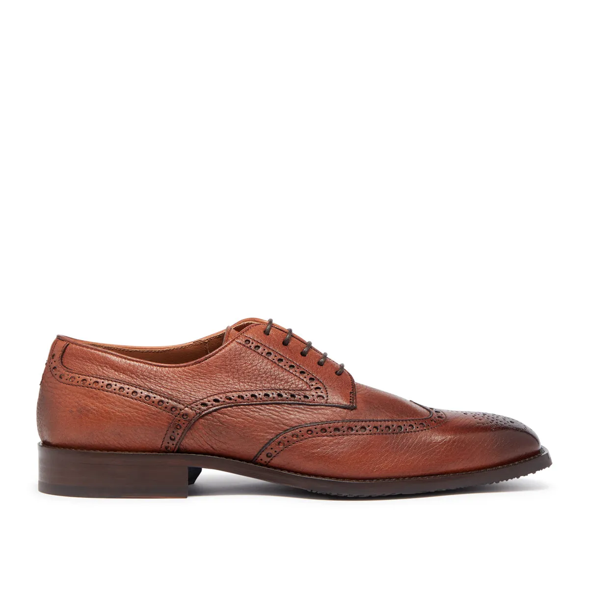 Oliver Sweeney - Belmonte Deerskin Brogue in Dark Tan