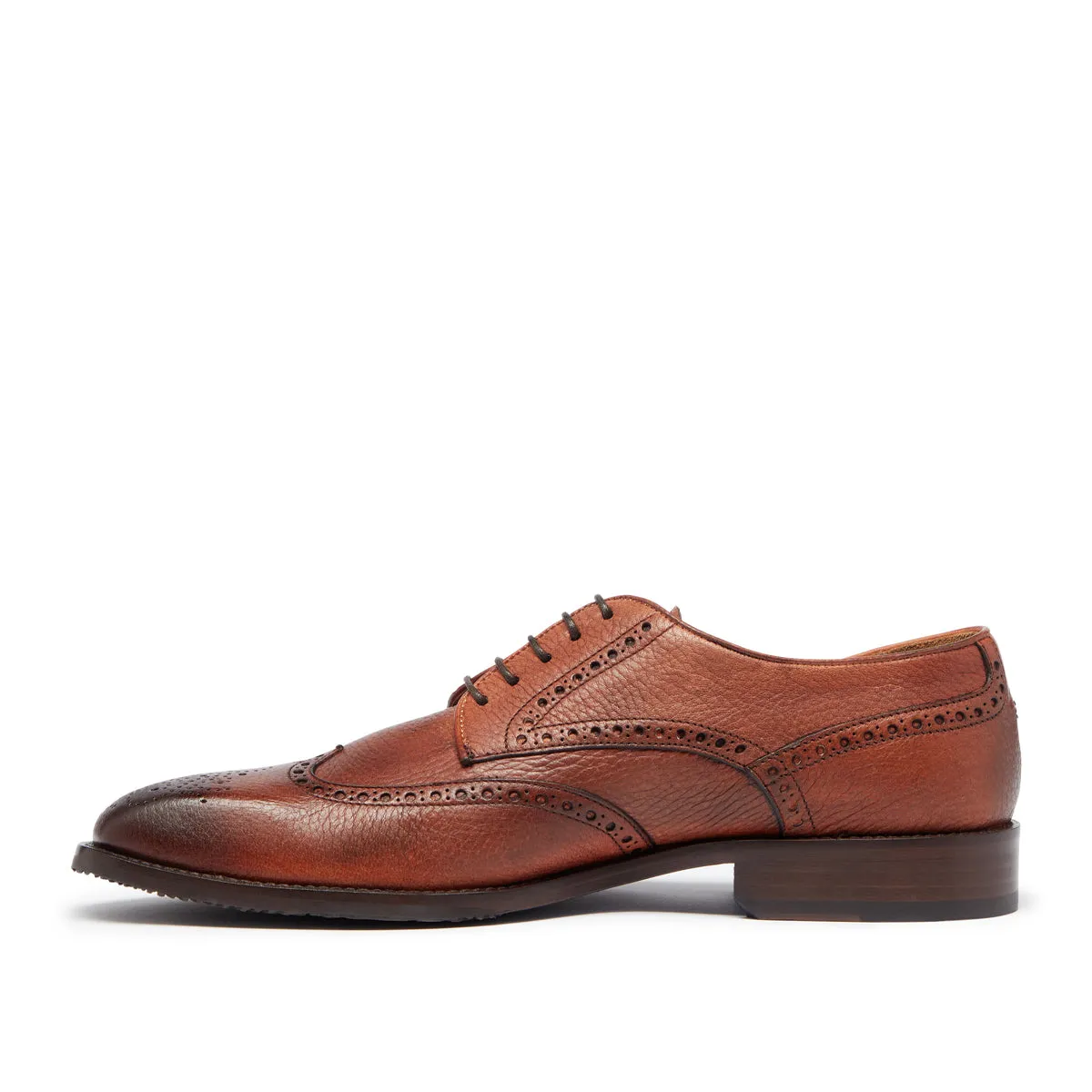 Oliver Sweeney - Belmonte Deerskin Brogue in Dark Tan