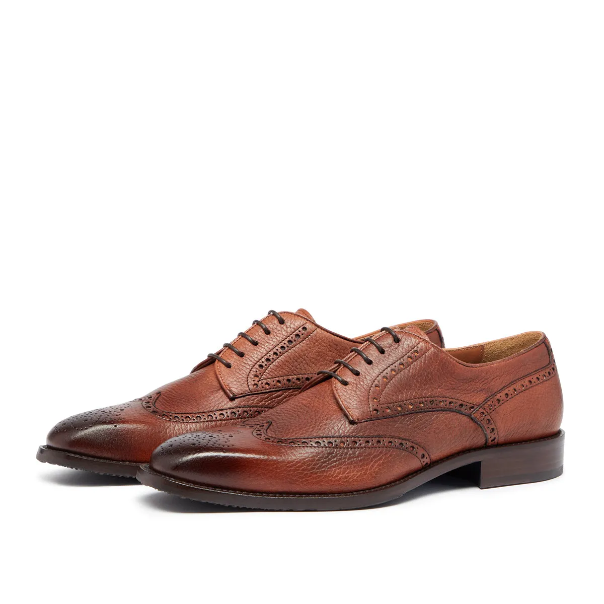 Oliver Sweeney - Belmonte Deerskin Brogue in Dark Tan