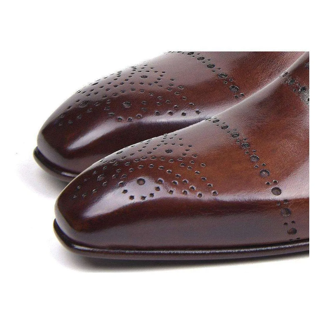 Paul Parkman Handmade Designer Shoes Classic Brogues Brown Oxfords (PM5504)