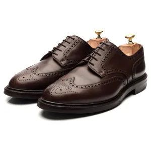 'Pembroke' Dark Brown Leather Derby UK 8.5 E