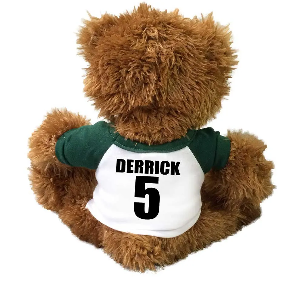 Personalized Soccer Teddy Bear - 14" Brown Tummy Bear