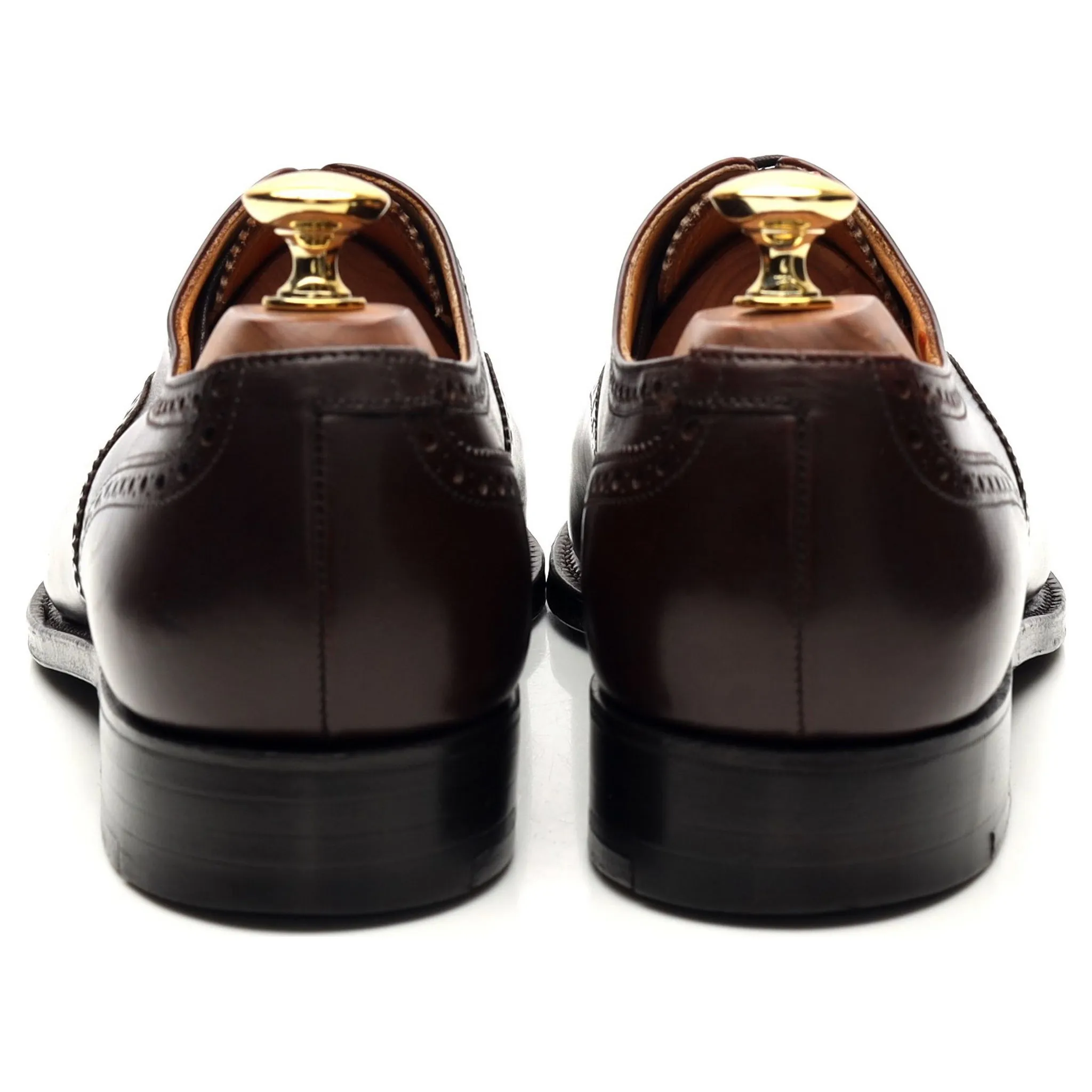 'Plymouth' Dark Brown Leather Oxford Brogues UK 6 F