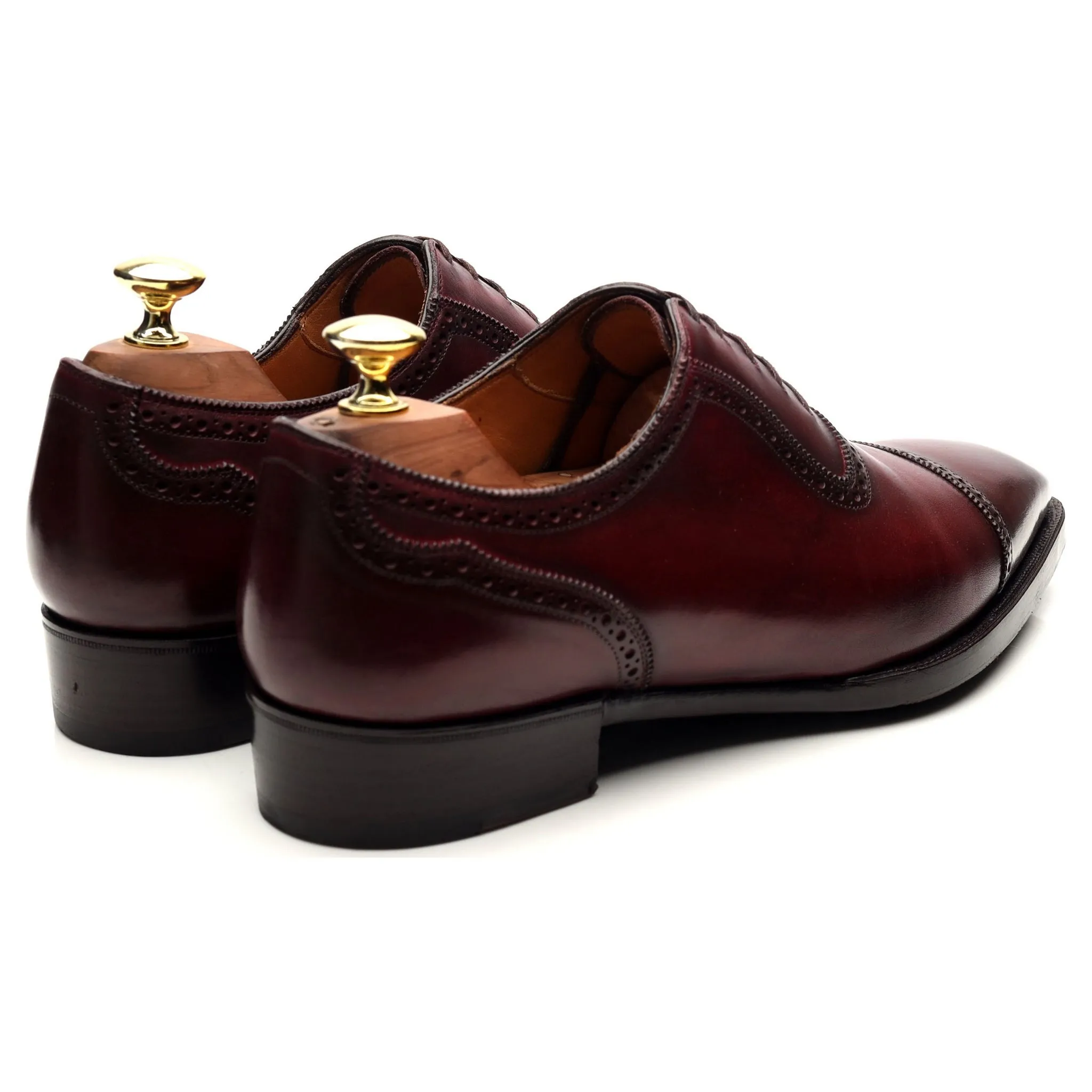 'Principes 3' Burgundy Leather Oxford Brogues UK 7.5 E