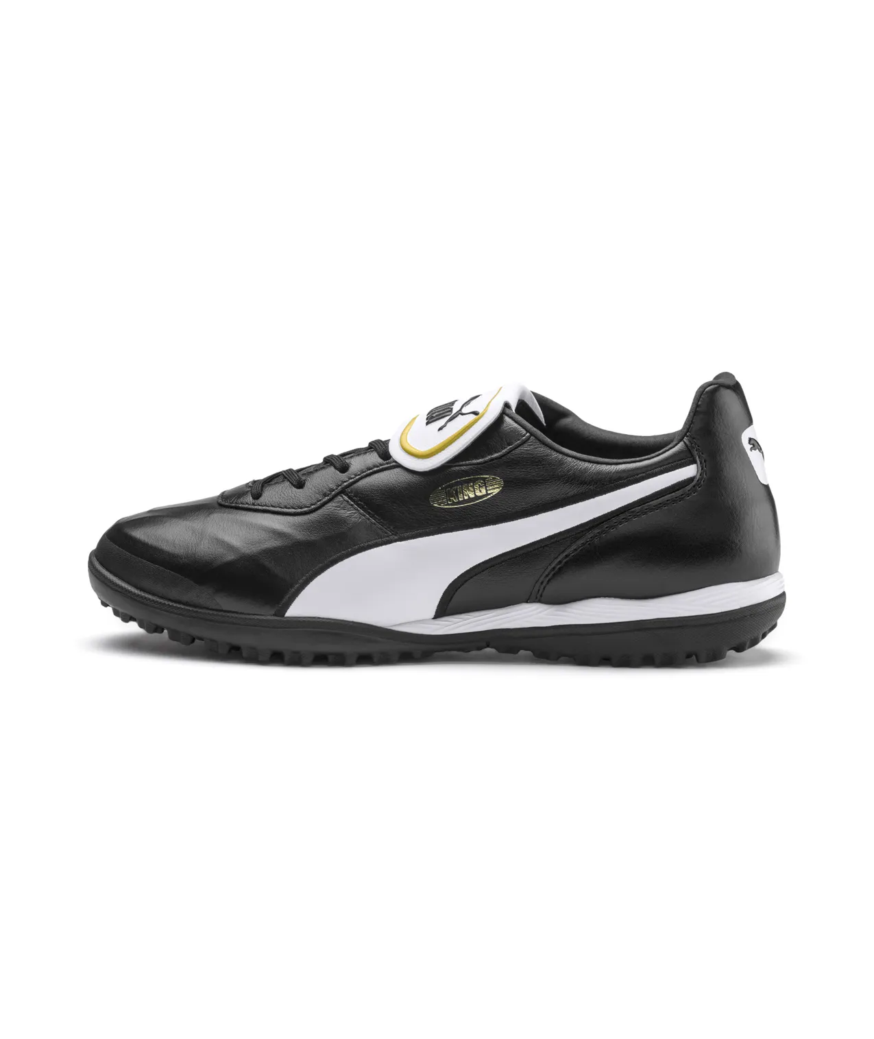 PUMA KING TOP TURF SHOES - 105734 01 BLACK/WHITE